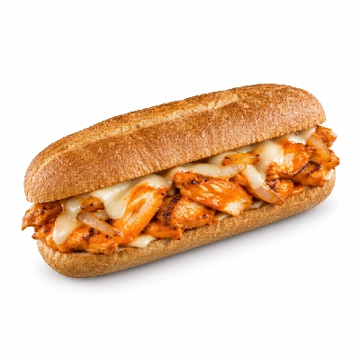 Lennys Grill & Subs Grilled Sandwiches 10 Inch Buffalo Chicken Philly Wheat