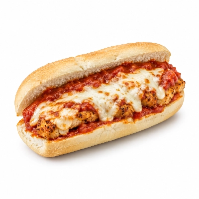 Lennys Grill & Subs Grilled Sandwiches 10 Inch Chicken Parm Philly White