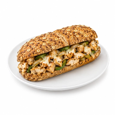 Lennys Grill & Subs Grilled Sandwiches 10 Inch Chicken Philly Multigrain