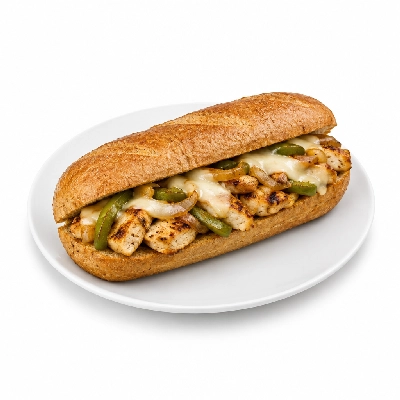 Lennys Grill & Subs Grilled Sandwiches 10 Inch Chicken Philly Wheat