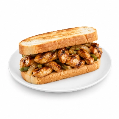Lennys Grill & Subs Grilled Sandwiches 10 Inch Chicken Teriyaki Philly White