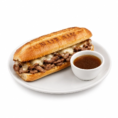 Lennys Grill & Subs Grilled Sandwiches 10 Inch French Dip White