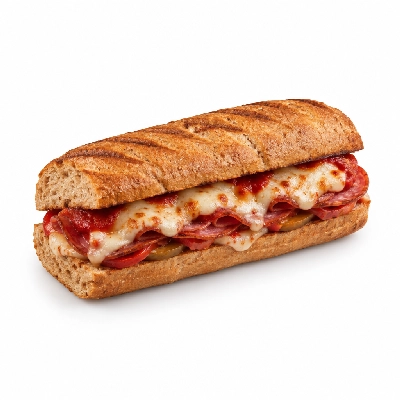 Lennys Grill & Subs Grilled Sandwiches 10 Inch Hot Italian Wheat