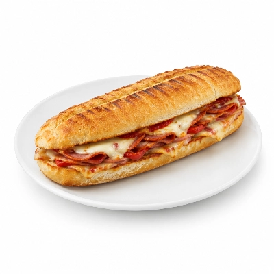 Lennys Grill & Subs Grilled Sandwiches 10 Inch Hot Italian White