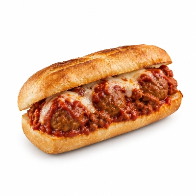 Lennys Grill & Subs Grilled Sandwiches 10 Inch Meatball Extra Meat