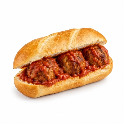Lennys Grill & Subs Grilled Sandwiches 10 Inch Meatball White