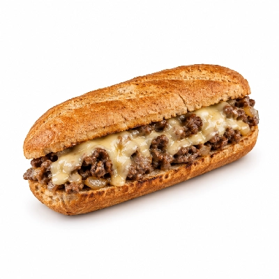 Lennys Grill & Subs Grilled Sandwiches 10 Inch Philly Cheesesteak Wheat
