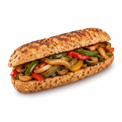 Lennys Grill & Subs Grilled Sandwiches 10 Inch Veggie Philly Multigrain