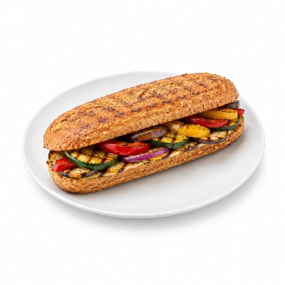 Lennys Grill & Subs Grilled Sandwiches 10 Inch Veggie Philly Wheat