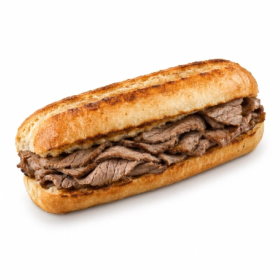 Lennys Grill & Subs Grilled Sandwiches 15 Inch French Dip Extra Meat