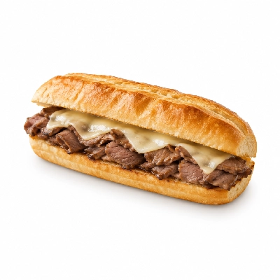 Lennys Grill & Subs Grilled Sandwiches 15 Inch French Dip White