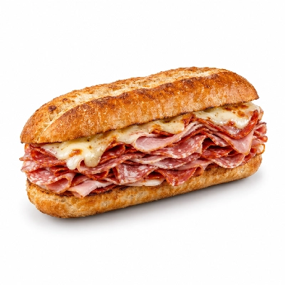 Lennys Grill & Subs Grilled Sandwiches 15 Inch Hot Italian Extra Meat