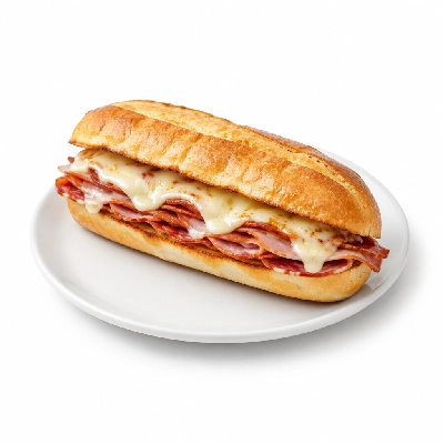 Lennys Grill & Subs Grilled Sandwiches 15 Inch Hot Italian White