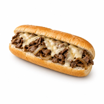 Lennys Grill & Subs Grilled Sandwiches 15 Inch Philly Cheesesteak White