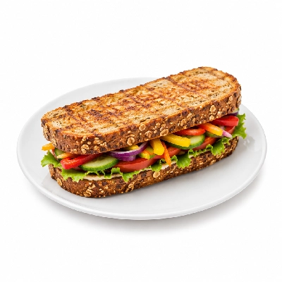 Lennys Grill & Subs Grilled Sandwiches 15 Inch Veggie Philly Multigrain