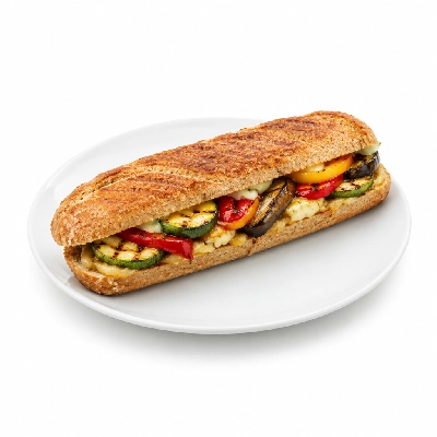 Lennys Grill & Subs Grilled Sandwiches 15 Inch Veggie Philly Wheat
