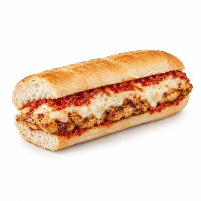 Lennys Grill & Subs Grilled Sandwiches 5 Inch Chicken Parm Philly White