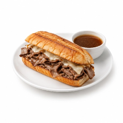 Lennys Grill & Subs Grilled Sandwiches 5 Inch French Dip Extra Meat