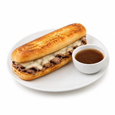 Lennys Grill & Subs Grilled Sandwiches 5 Inch French Dip White