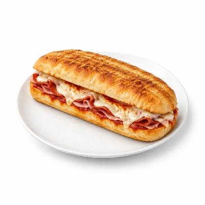 Lennys Grill & Subs Grilled Sandwiches 5 Inch Hot Italian White