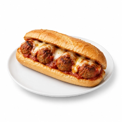 Lennys Grill & Subs Grilled Sandwiches 5 Inch Meatball Extra Meat