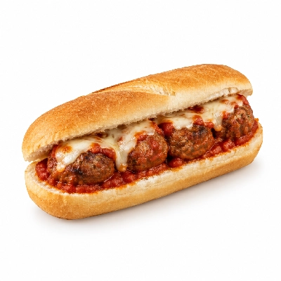 Lennys Grill & Subs Grilled Sandwiches 5 Inch Meatball White