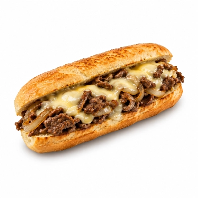 Lennys Grill & Subs Grilled Sandwiches 5 Inch Philly Cheesesteak Extra Meat