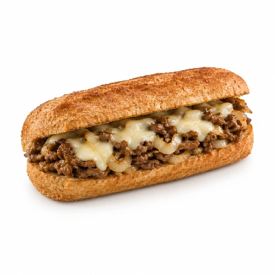 Lennys Grill & Subs Grilled Sandwiches 5 Inch Philly Cheesesteak Wheat