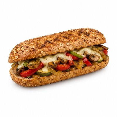 Lennys Grill & Subs Grilled Sandwiches 5 Inch Veggie Philly Multigrain