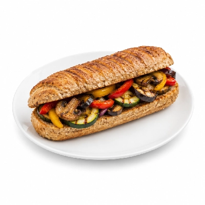 Lennys Grill & Subs Grilled Sandwiches 5 Inch Veggie Philly Wheat