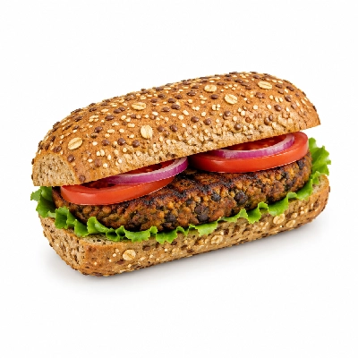 Lennys Grill & Subs Grilled Sandwiches 7.5 Inch Bean Burger Sub Multigrain