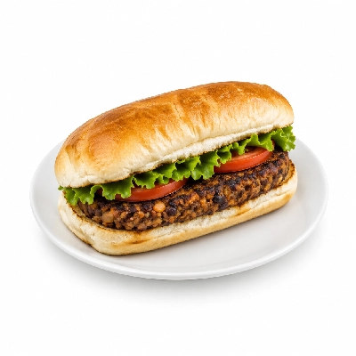 Lennys Grill & Subs Grilled Sandwiches 7.5 Inch Bean Burger Sub White