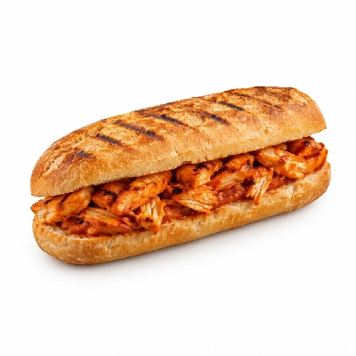 Lennys Grill & Subs Grilled Sandwiches 7.5 Inch Buffalo Chicken Philly Extra Meat
