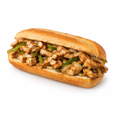 Lennys Grill & Subs Grilled Sandwiches 7.5 Inch Chicken Philly Extra Meat
