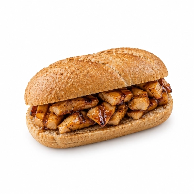 Lennys Grill & Subs Grilled Sandwiches 7.5 Inch Chicken Teriyaki Philly Wheat