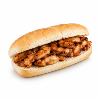 Lennys Grill & Subs Grilled Sandwiches 7.5 Inch Chicken Teriyaki Philly White