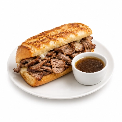 Lennys Grill & Subs Grilled Sandwiches 7.5 Inch French Dip Extra Meat