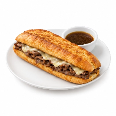 Lennys Grill & Subs Grilled Sandwiches 7.5 Inch French Dip White