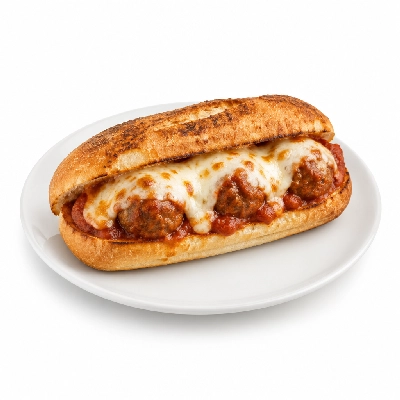 Lennys Grill & Subs Grilled Sandwiches 7.5 Inch Meatball Extra Meat