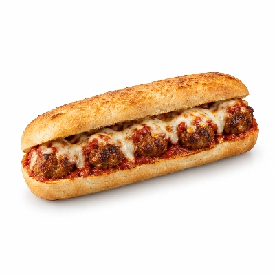 Lennys Grill & Subs Grilled Sandwiches 7.5 Inch Meatball White