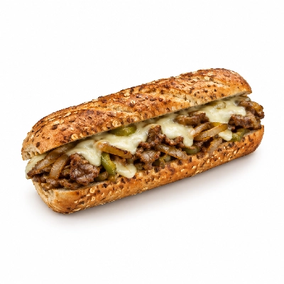 Lennys Grill & Subs Grilled Sandwiches 7.5 Inch Philly Cheesesteak Multigrain