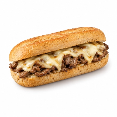 Lennys Grill & Subs Grilled Sandwiches 7.5 Inch Philly Cheesesteak Wheat