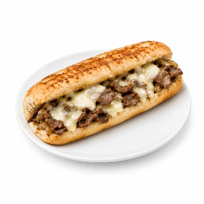 Lennys Grill & Subs Grilled Sandwiches 7.5 Inch Philly Cheesesteak White