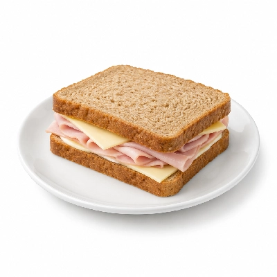 Lennys Grill & Subs Kid's Sandwiches Ham & Cheese Wheat