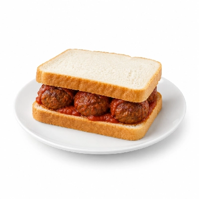 Lennys Grill & Subs Kid's Sandwiches Meatball White