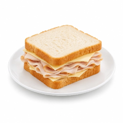 Lennys Grill & Subs Kid's Sandwiches Turkey & Cheese White