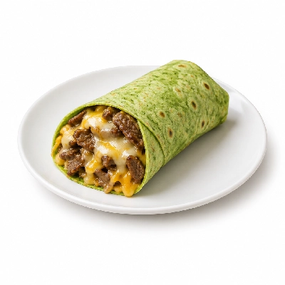Lennys Grill & Subs Wraps Philly Cheesesteak Spinach