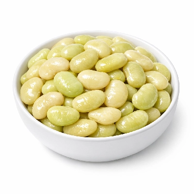 Lima beans boiled with salt