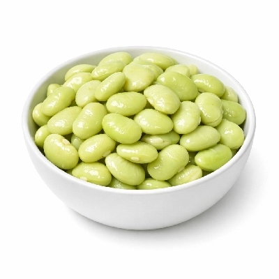 Lima beans immature seeds cooked boiled drained without salt