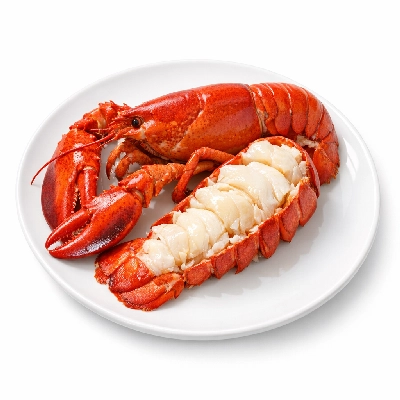Lobster northern cooked moist heat
